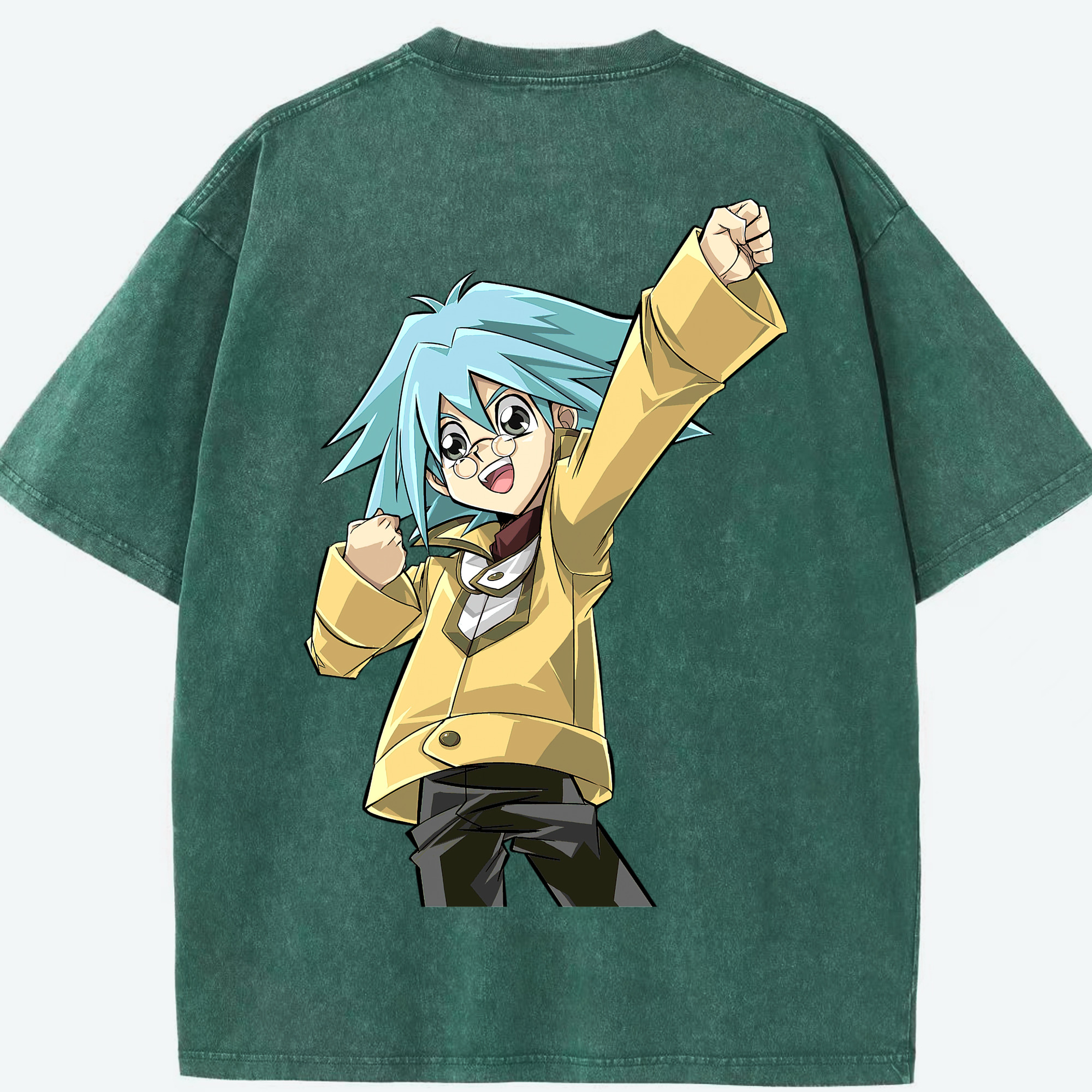 （画像用） 遊☆戯☆王 Yu-Gi-Oh! 綿100% ヴィンテージ風 半袖Tシャツ（背面プリント）
